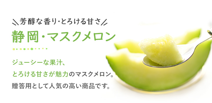 お中元ギフト 静岡マスクメロン