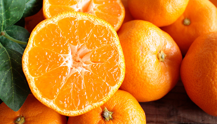 「蔵出しみかん」の熟成された奥深い味わいのみかん。濃厚な甘みと角の取れたまろやかな酸味が美味しい。