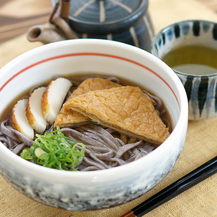 伊豆棚田の黒米うどん